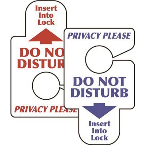 Hy-Ko Do Not Disturb/Privacy Please Door Insert, 50PK DH-110 - main